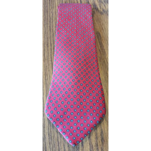 Allen Solly England Red and Green Polka Dot Necktie Tie
